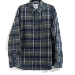 Weatherproof Vintage Men Plaid Flannel Shirt XL Country Western Cowboy Barn Warm